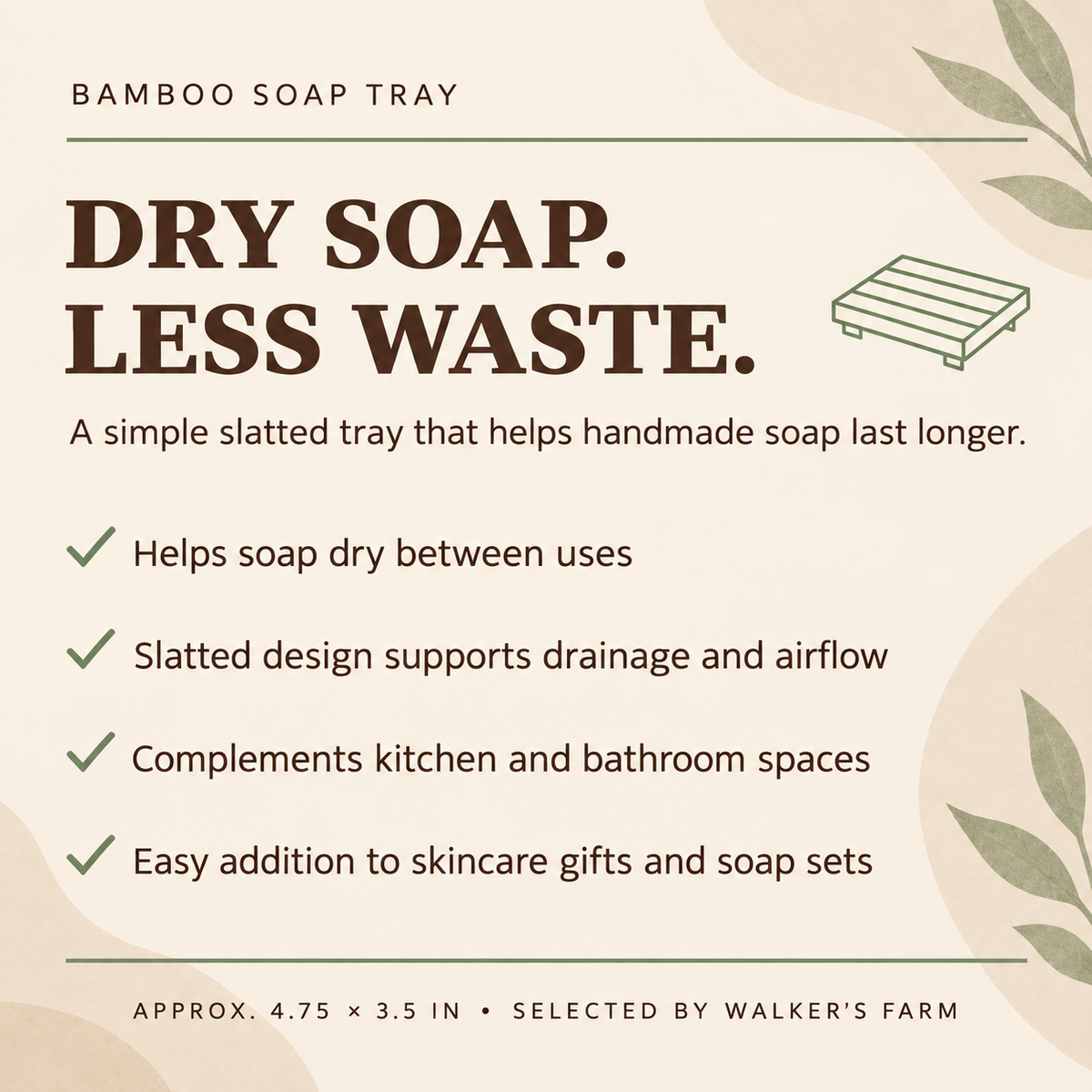 Bamboo Soap Tray