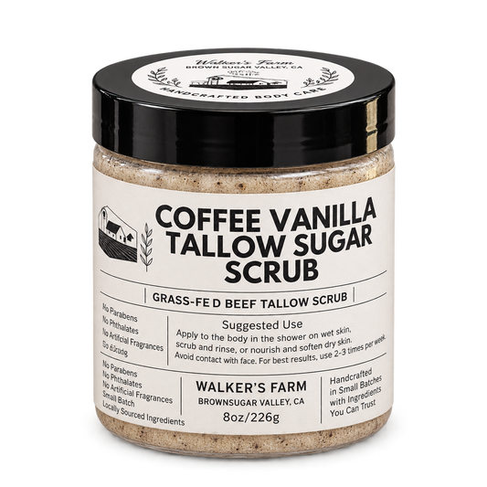 Coffee Vanilla Tallow Sugar Scrub