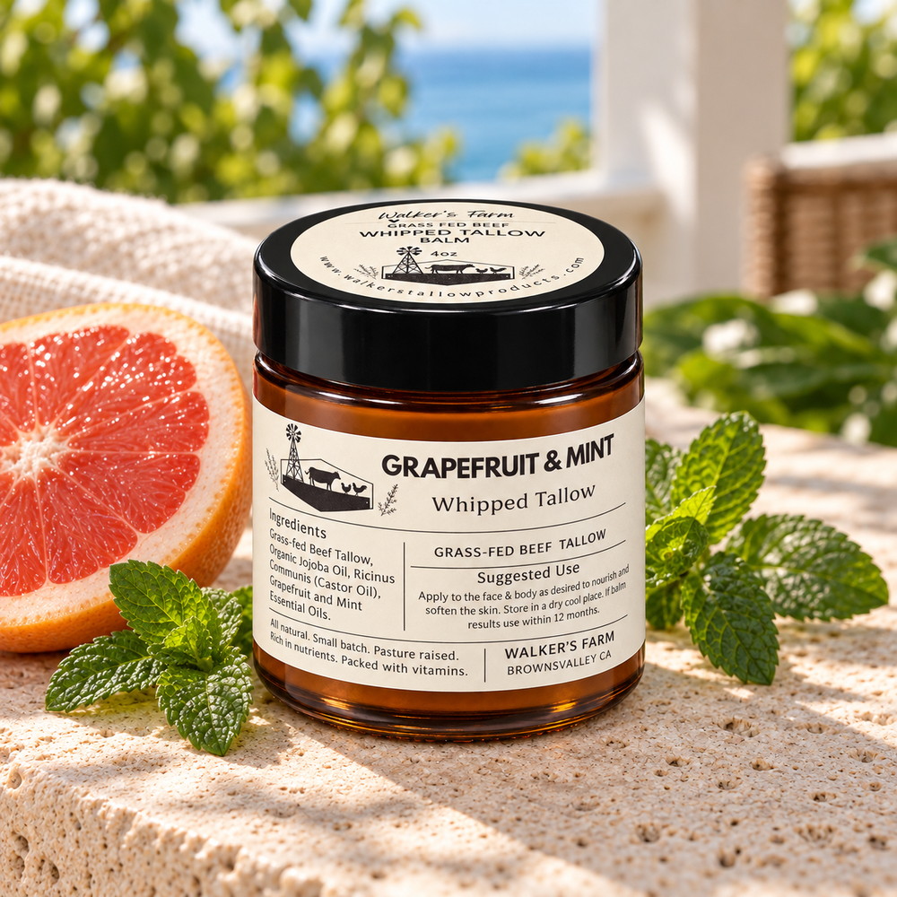 Grapefruit Mint Whipped Tallow Balm
