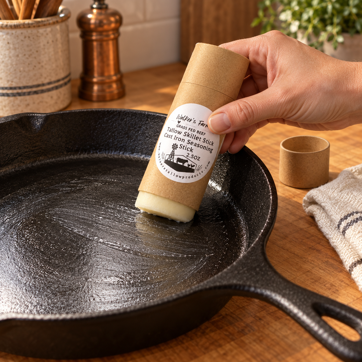 Grass-Fed Tallow Skillet Stick