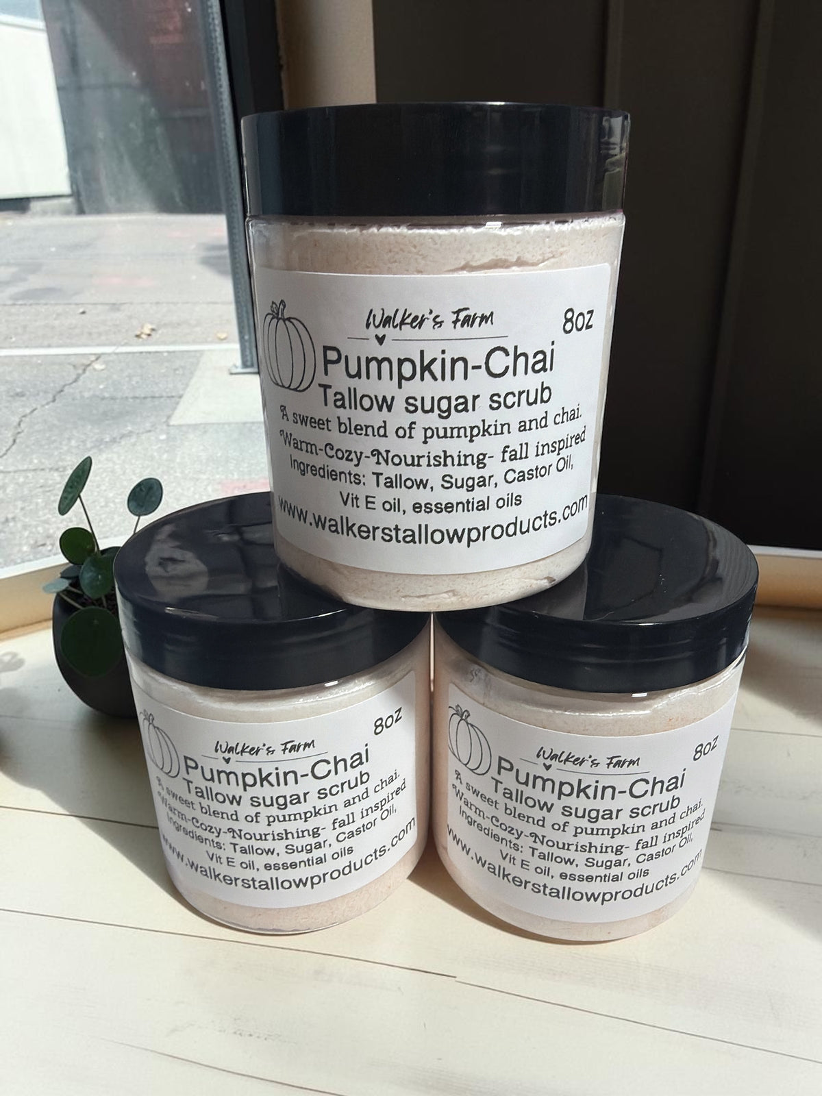 Pumpkin-Chai Tallow sugar scrub