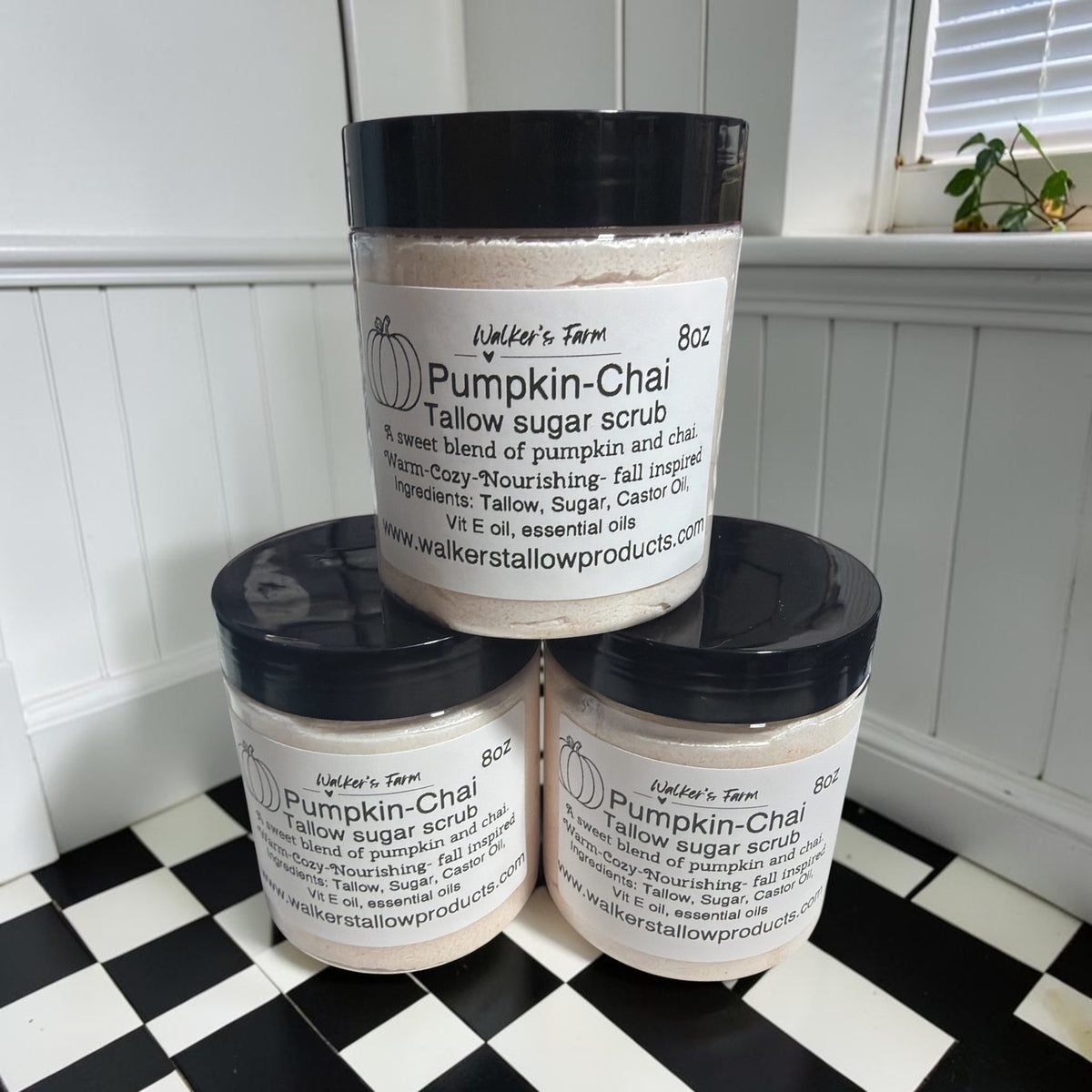 Pumpkin-Chai Tallow sugar scrub