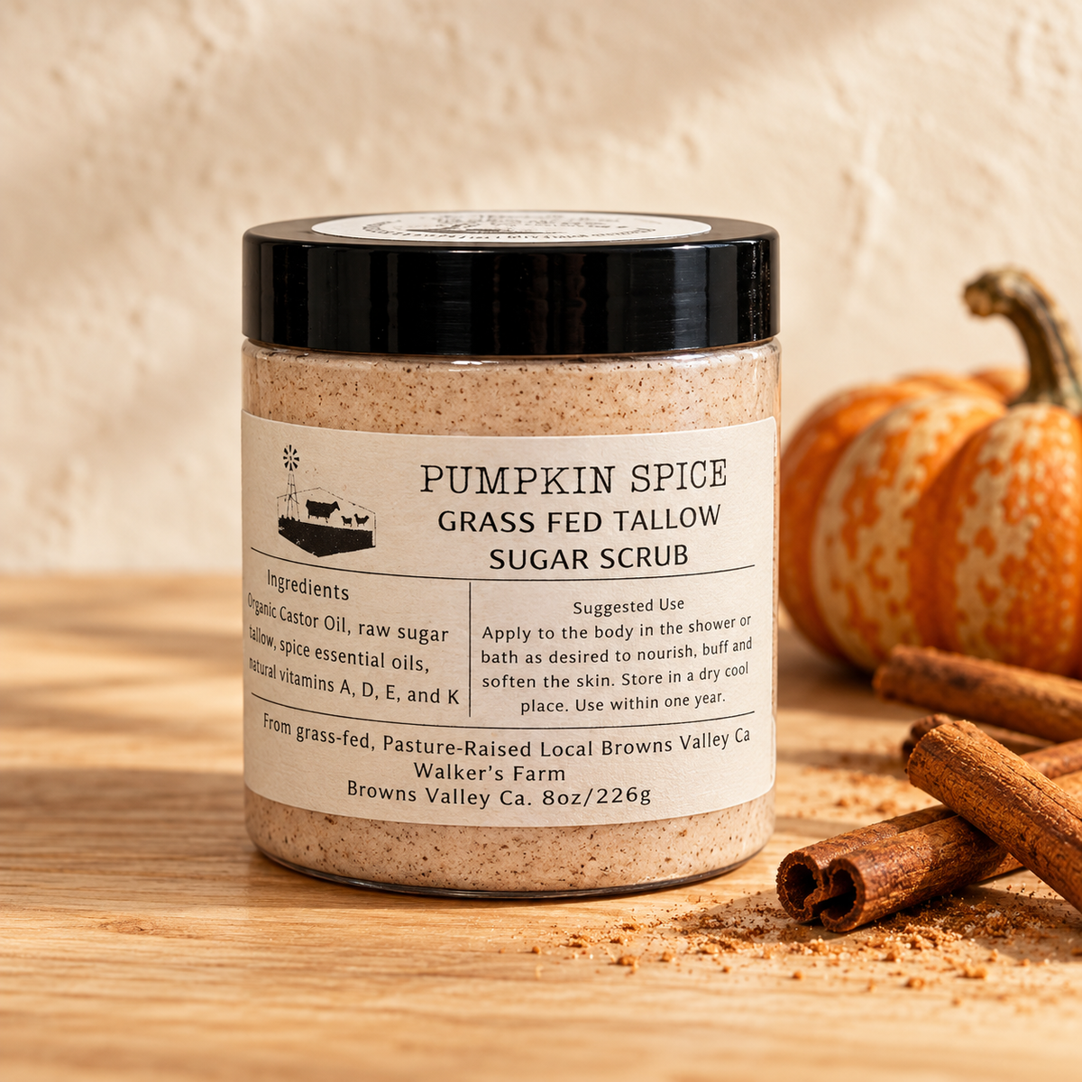 Pumpkin Chai Tallow Sugar Scrub