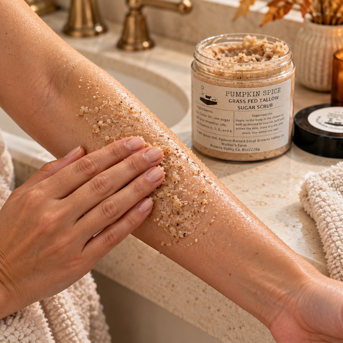 Pumpkin Chai Tallow Sugar Scrub