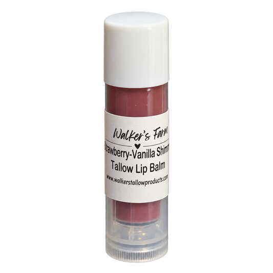 Strawberry Vanilla Shimmer Tallow Lip Balm