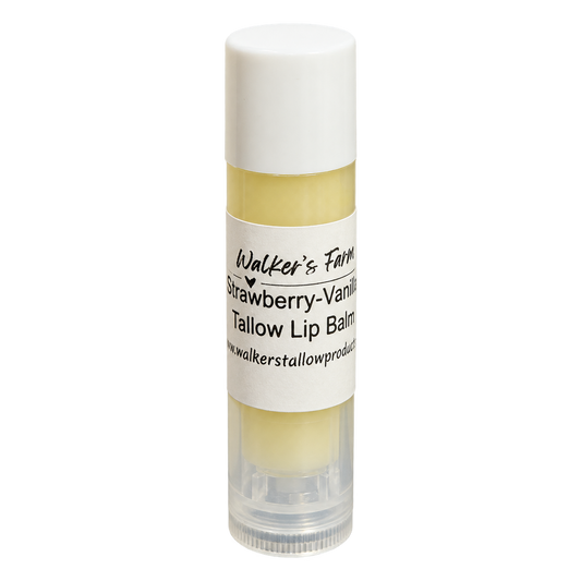 Strawberry Vanilla Tallow Lip Balm