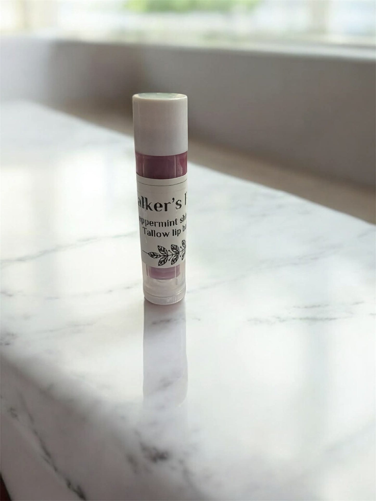 Shimmer Peppermint tallow lip balm