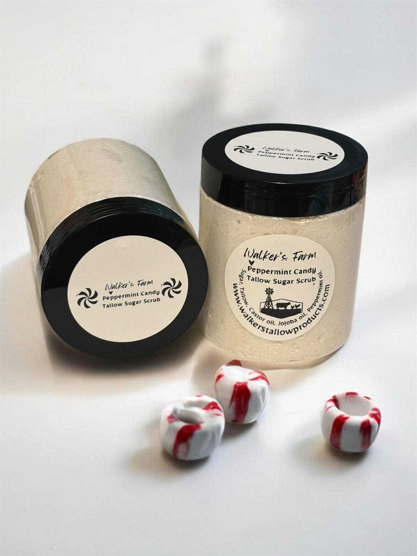 Peppermint Candy Tallow Sugar Scrub