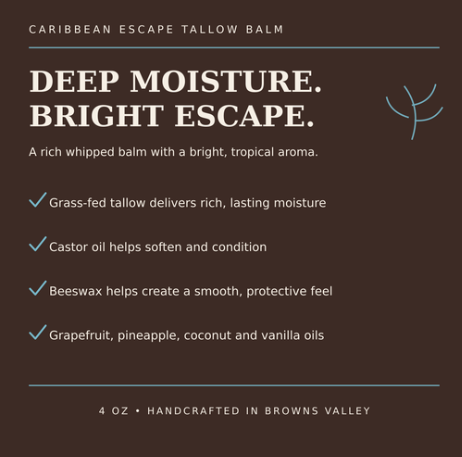 Caribbean Escape Whipped Tallow Balm