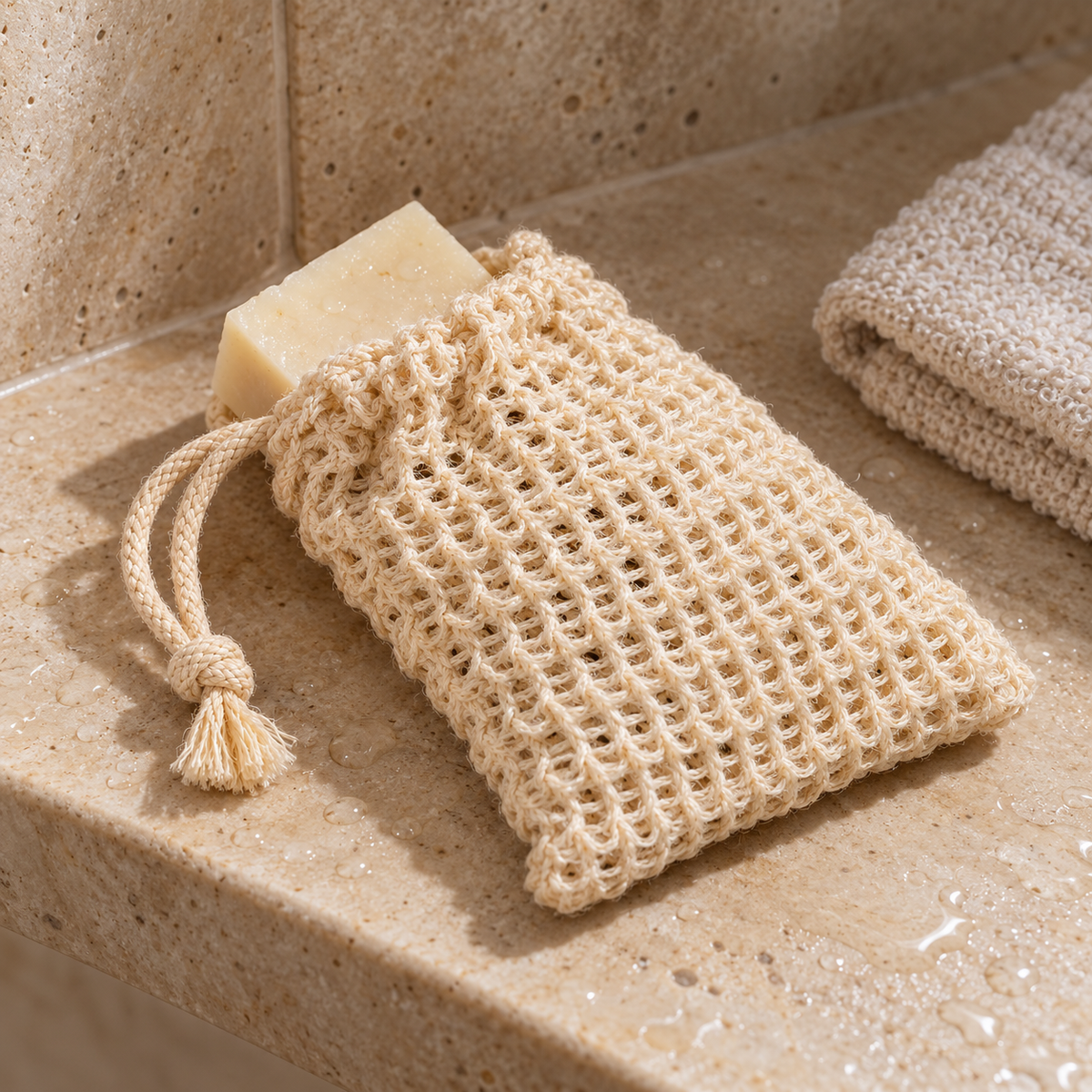 Linen Soap Saver Bag