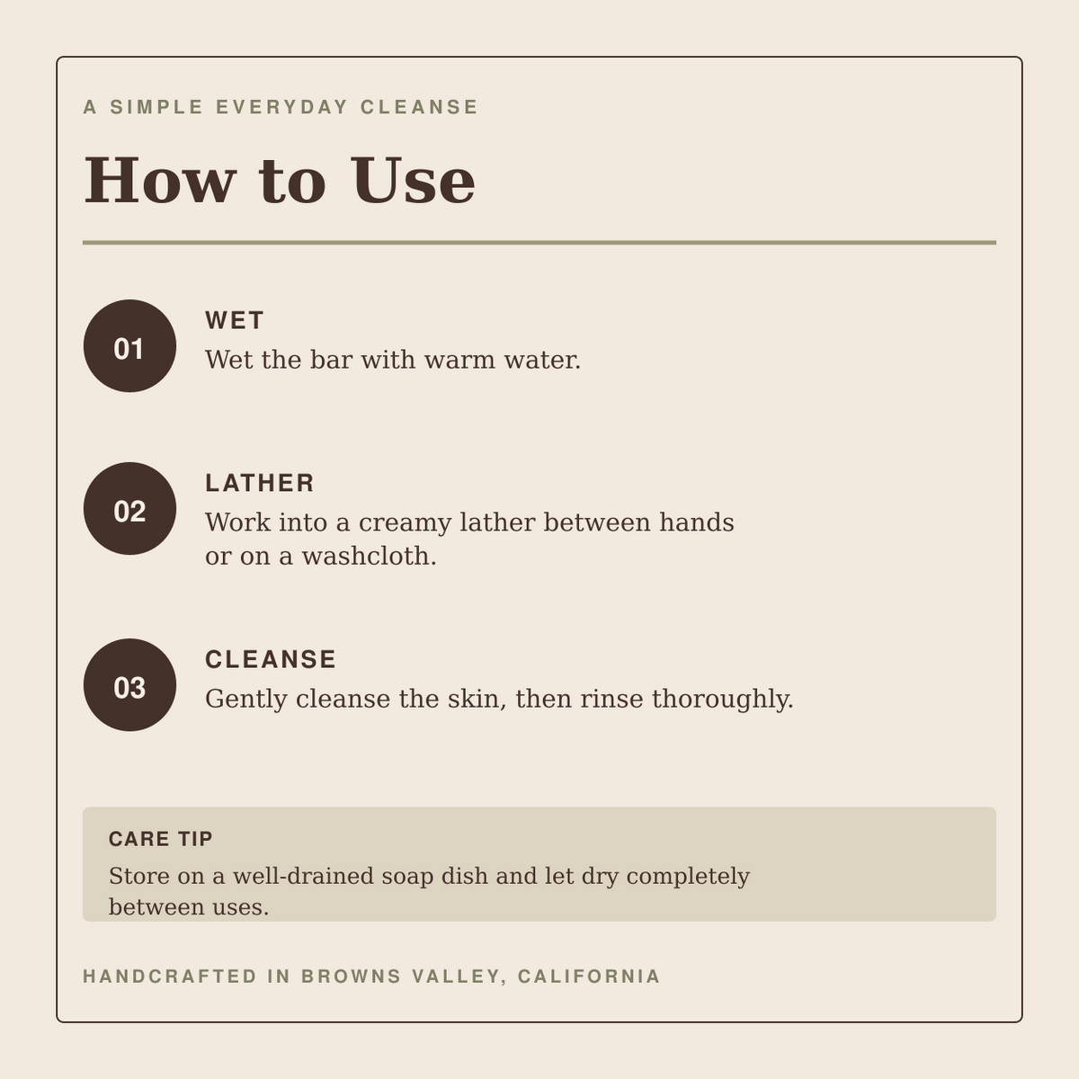 Oak Calm Tallow Soap