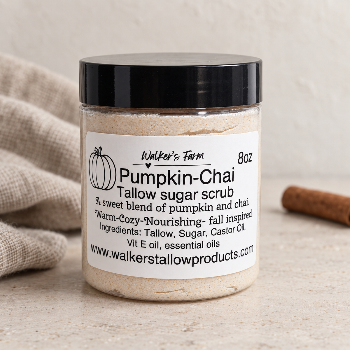 Pumpkin Chai Tallow Sugar Scrub